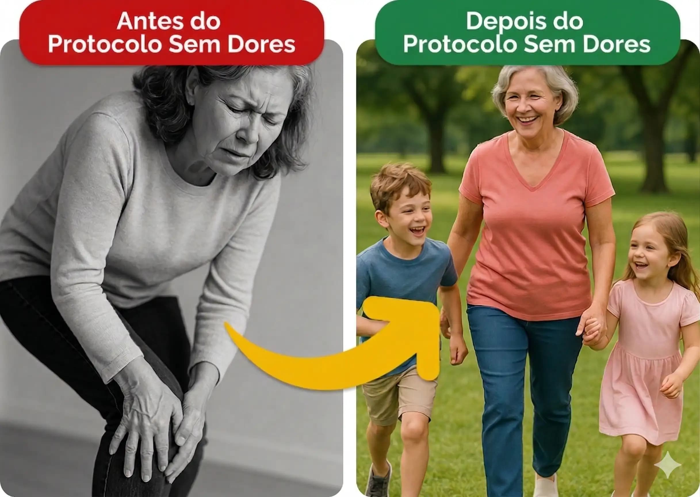 Antes e depois / pessoa em movimento